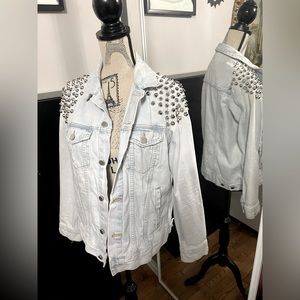 Studded jean jacket